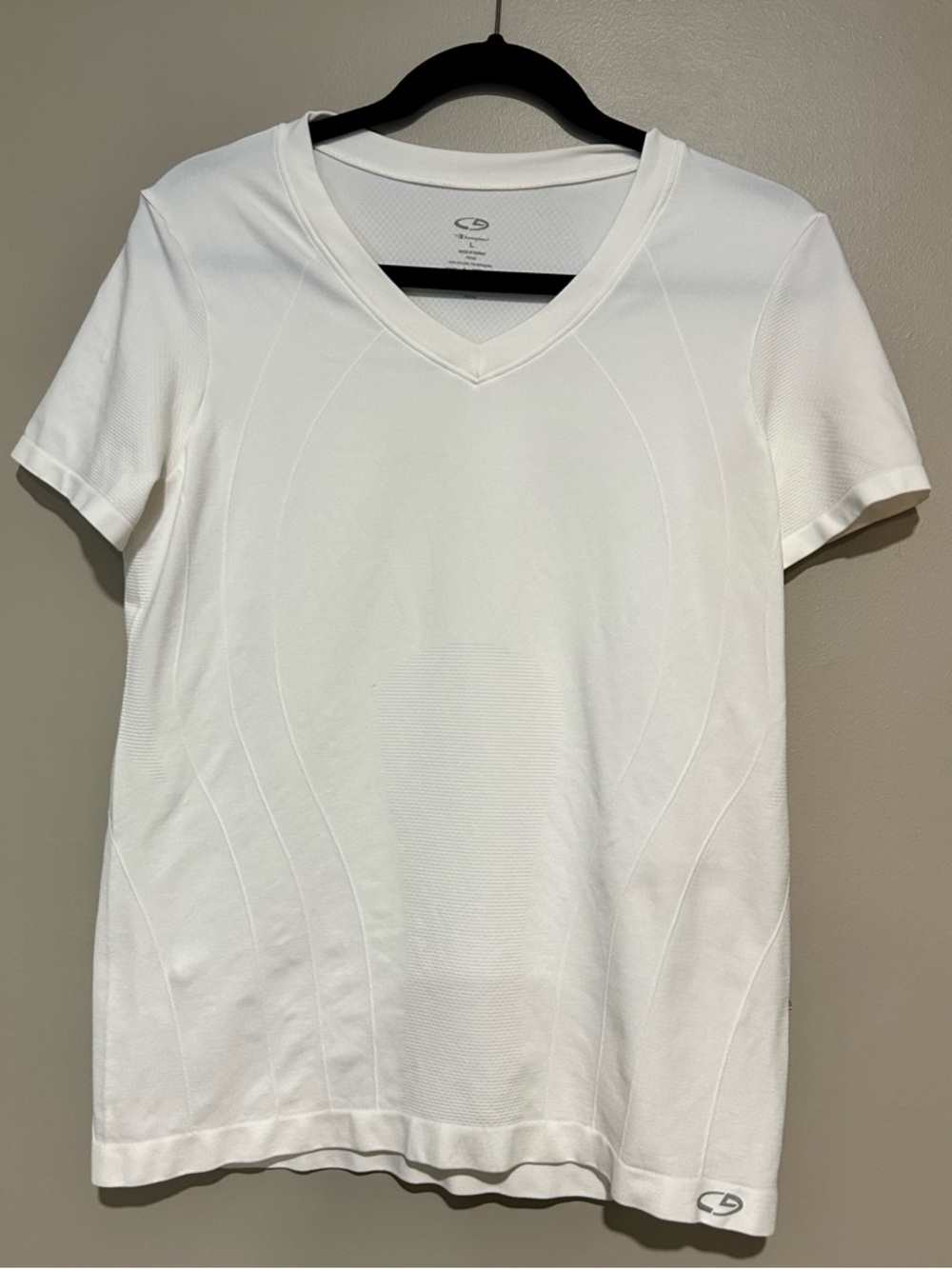 Champion White Performance Short Sleeve Top
